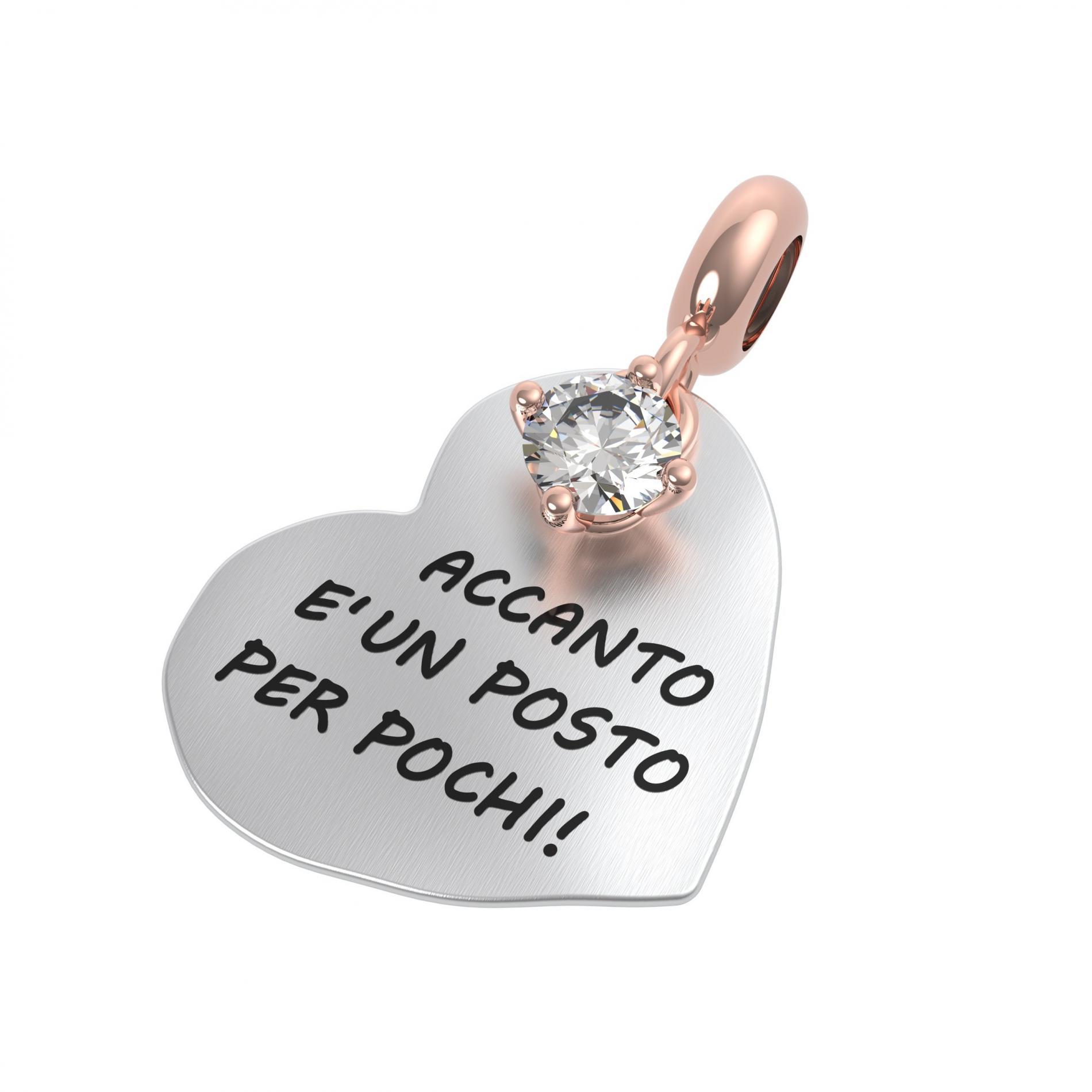 25137 ciondolo Rerum cristallo rocca amore
