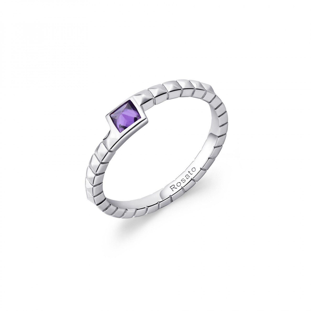 ANELLO ARGENTO ROSATO rzcu98