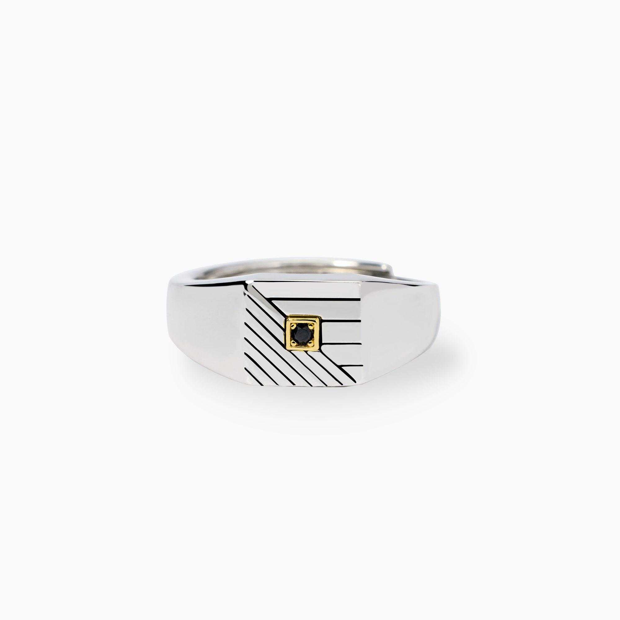 Anello argento Mabina uomo 523475