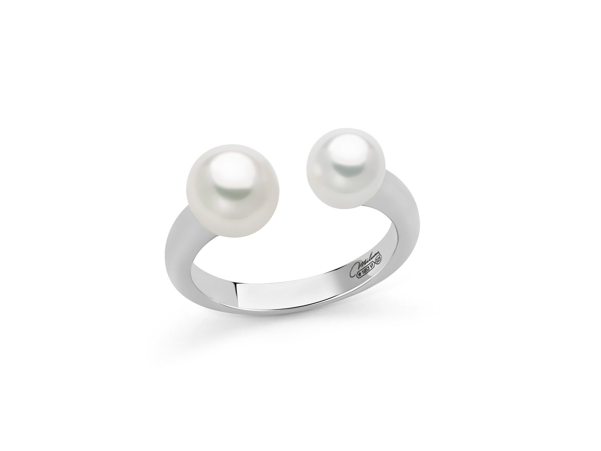 Anello argento perla Miluna PLI1707 B