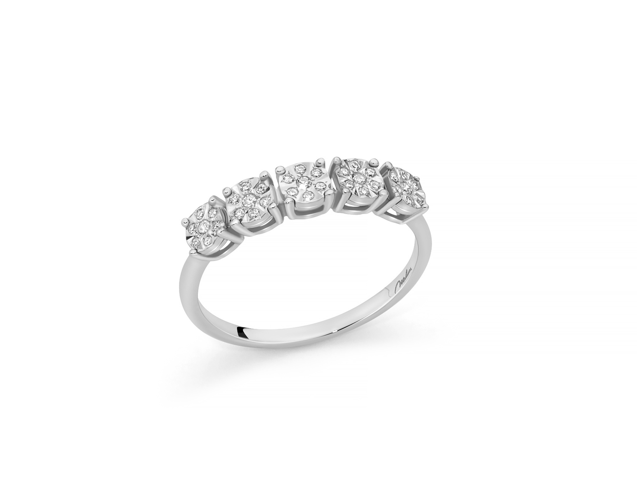 Anello fedina brillanti Miluna LID4210