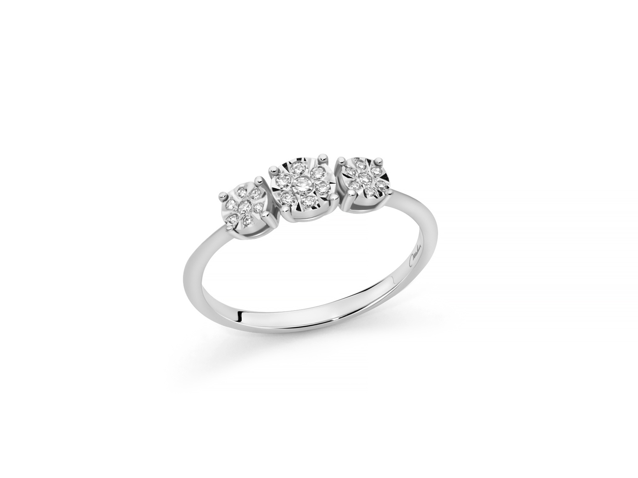 Anello oro diamanti Miluna LID4208