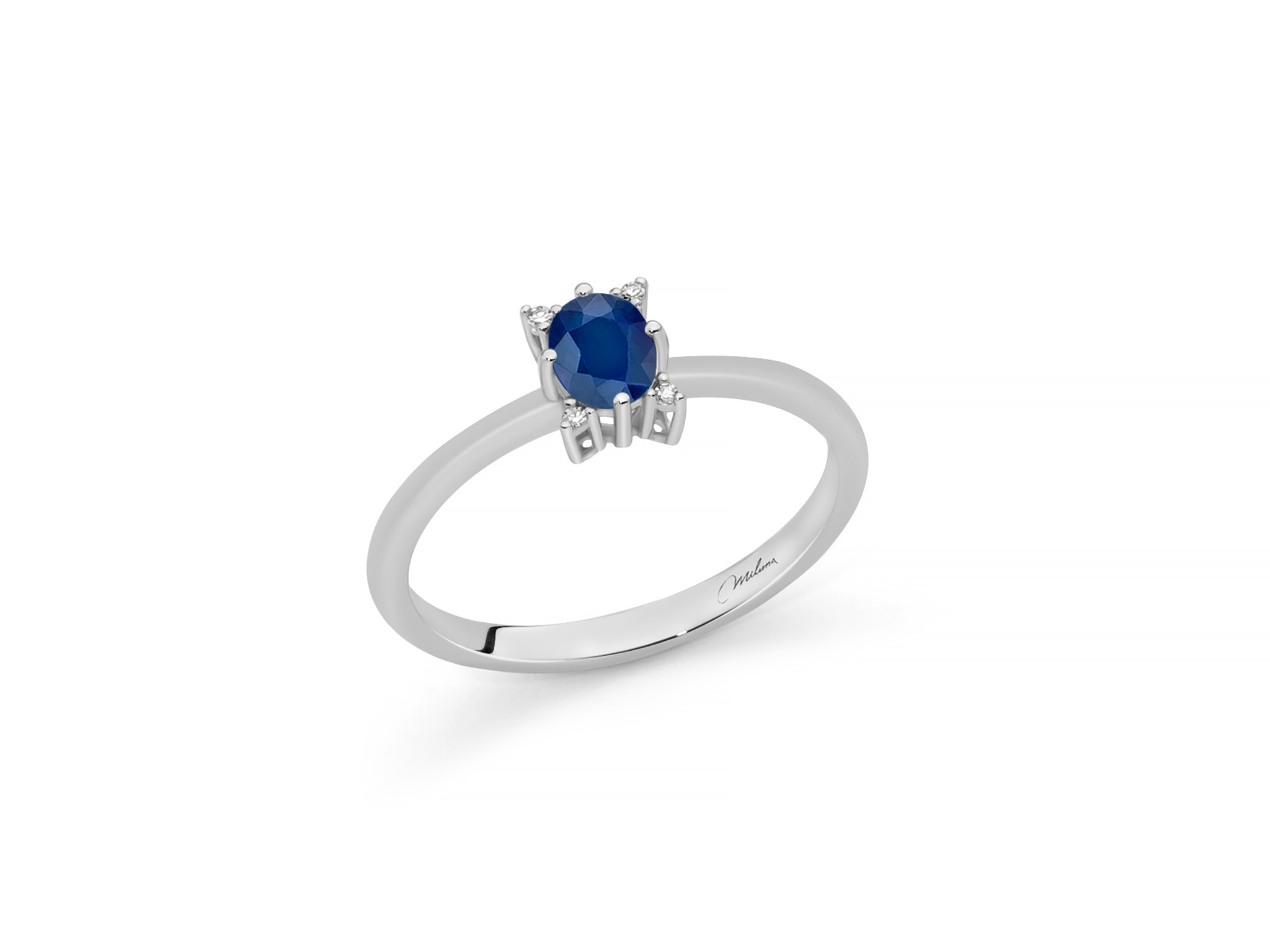 Anello oro zaffiro Miluna LID4216