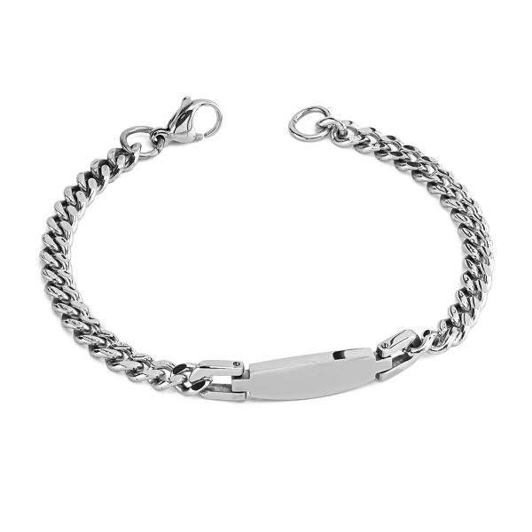 Bracciale acciaio Boccadamo man ABR740