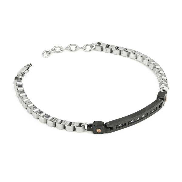 Bracciale acciaio Boccadamo man ABR763