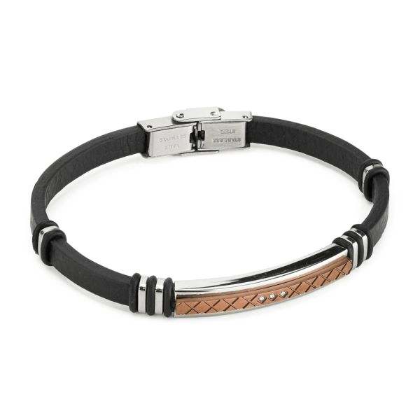 Bracciale acciaio Boccadamo man ABR771