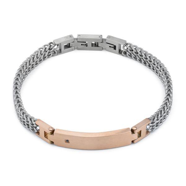 Bracciale acciaio uomo Boccadamo ABR688 RS