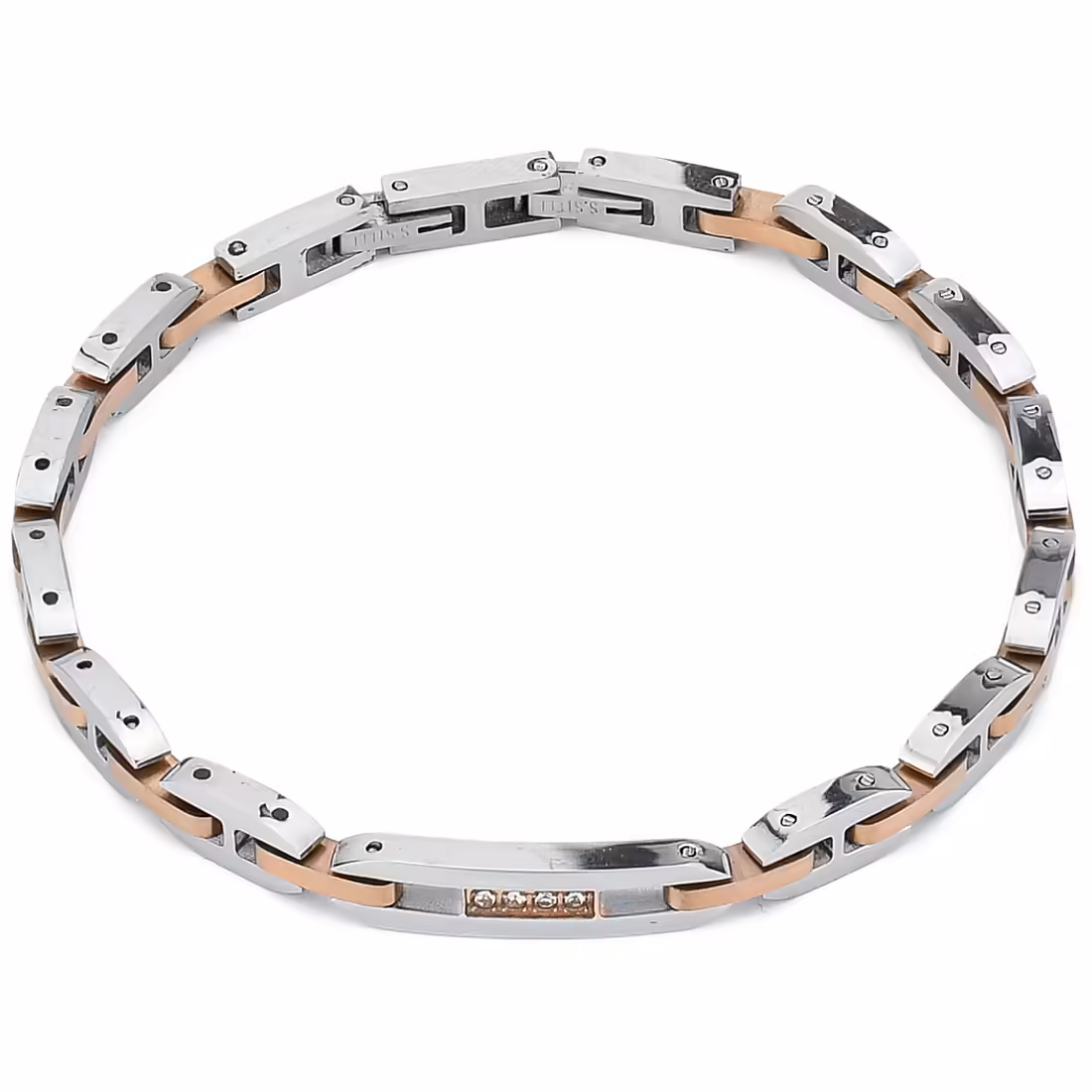 Bracciale acciaio uomo Boccadamo ABR702 RS
