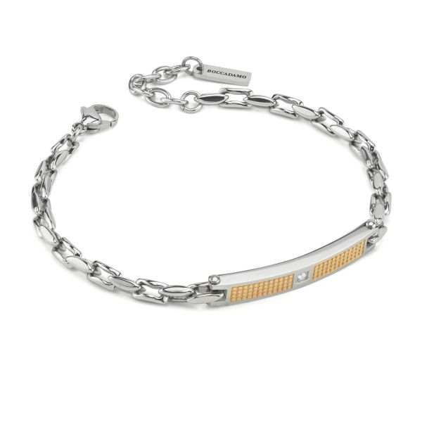 Bracciale acciaio uomo Boccadamo ABR804 D