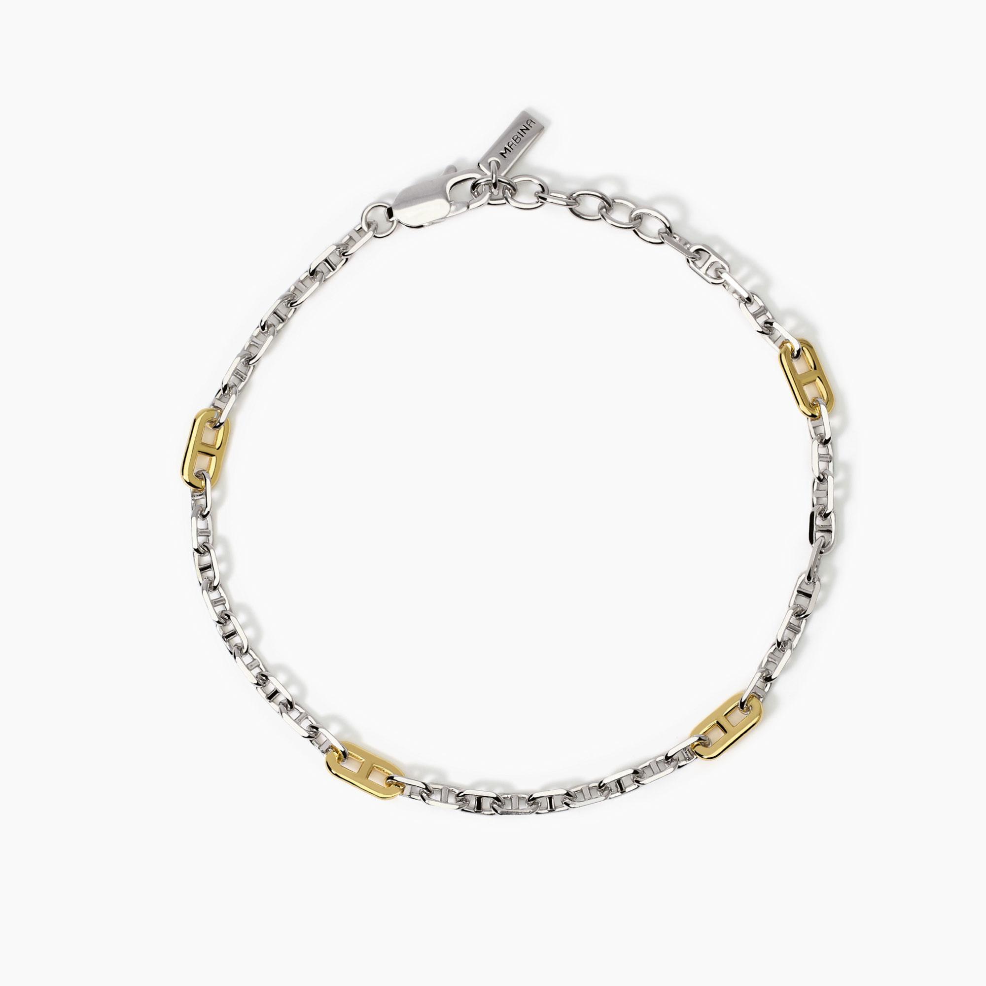 Bracciale argento Mabina uomo 534001