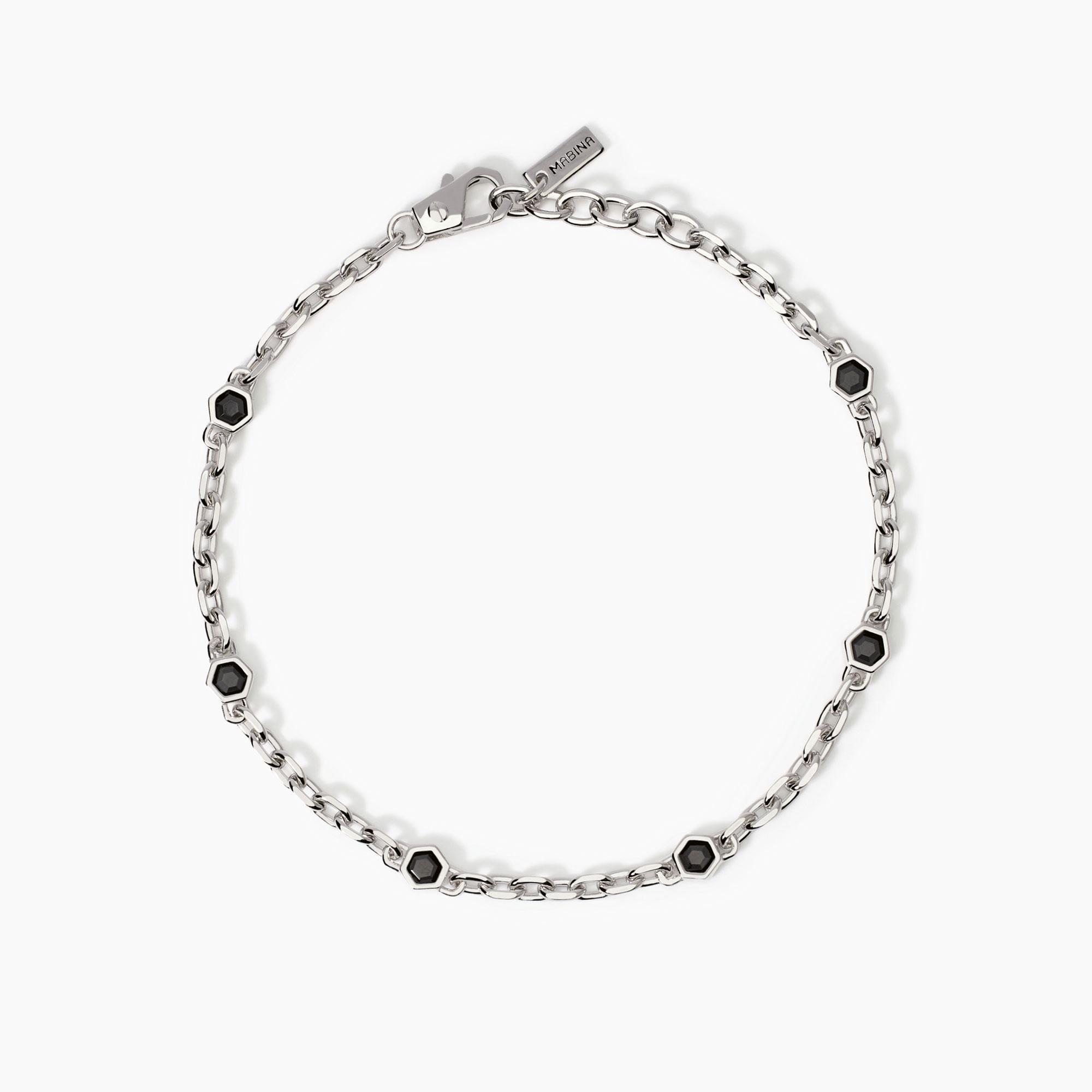 Bracciale argento Mabina uomo 534002