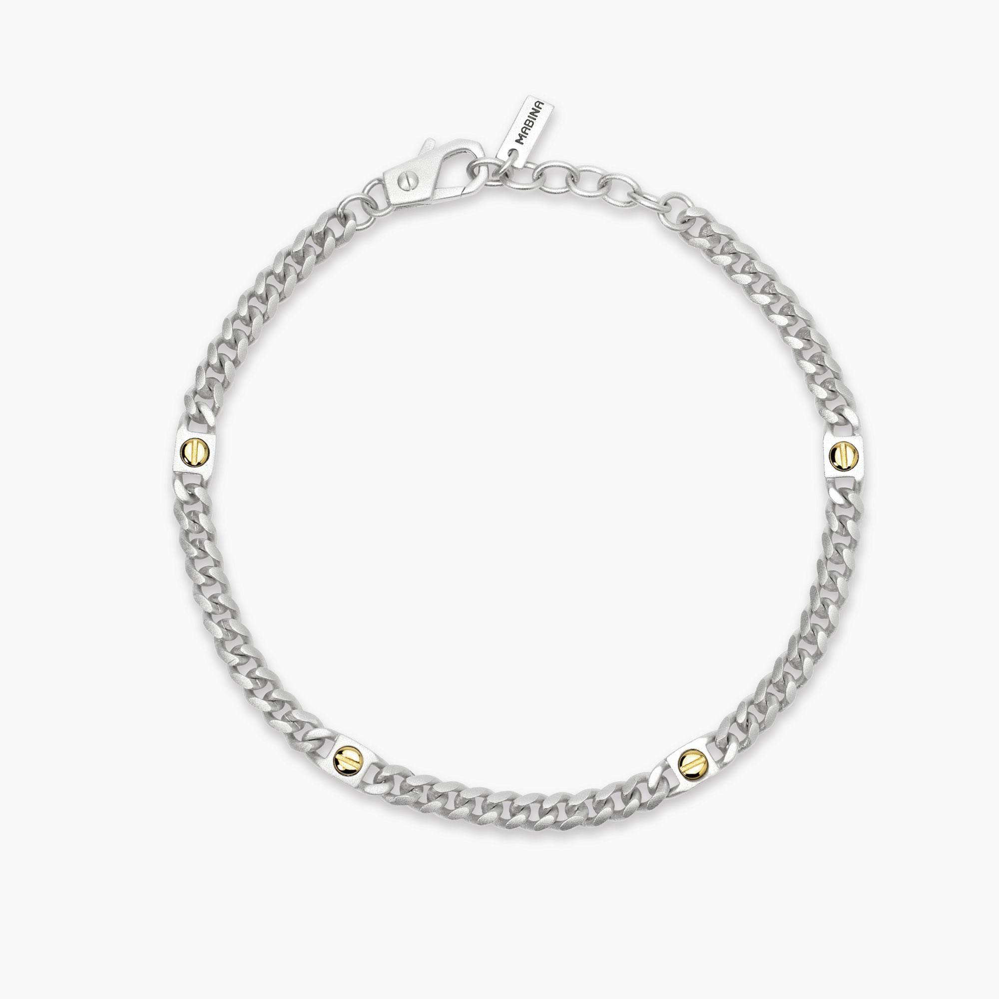 Bracciale argento Mabina uomo 534080