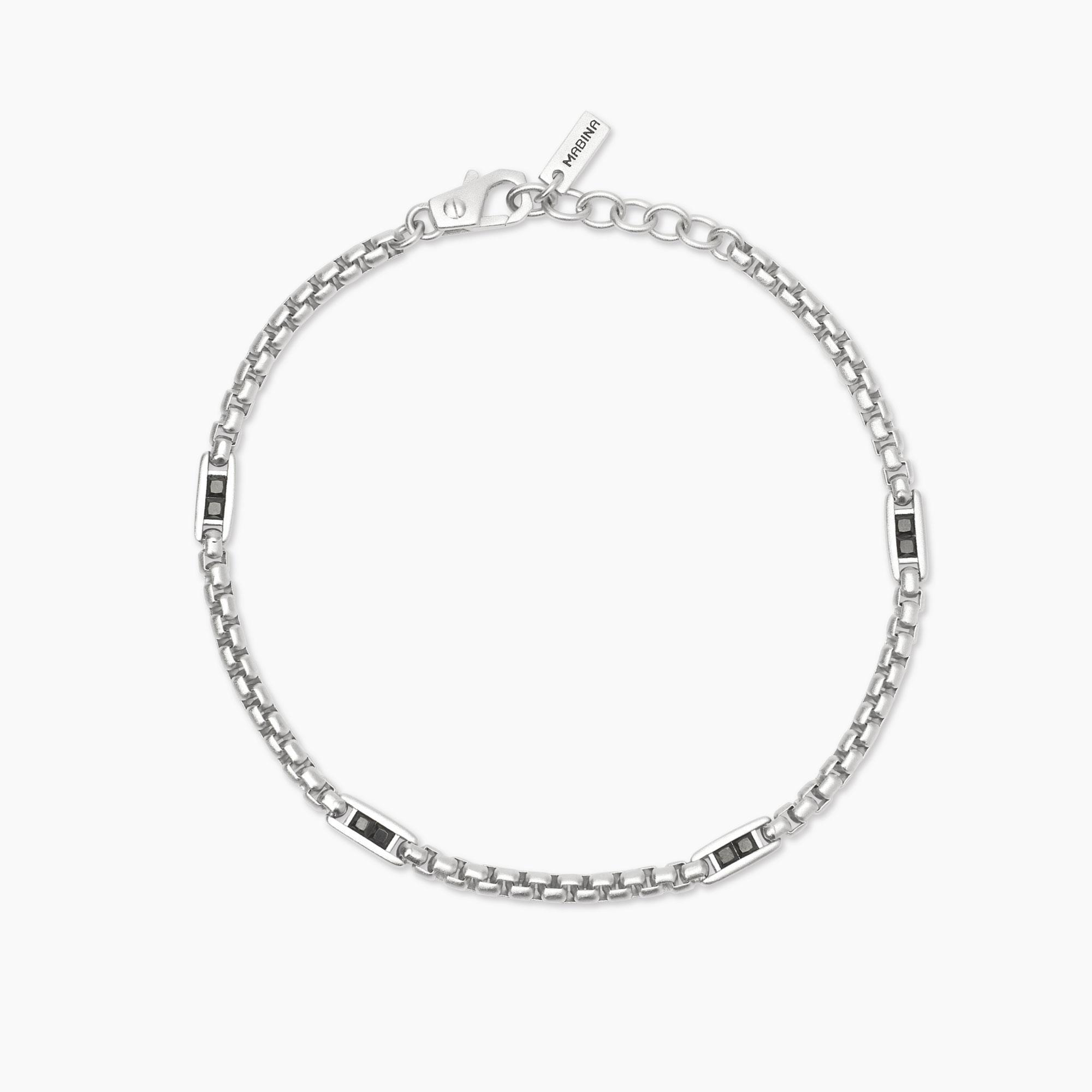 Bracciale argento Mabina uomo 534084