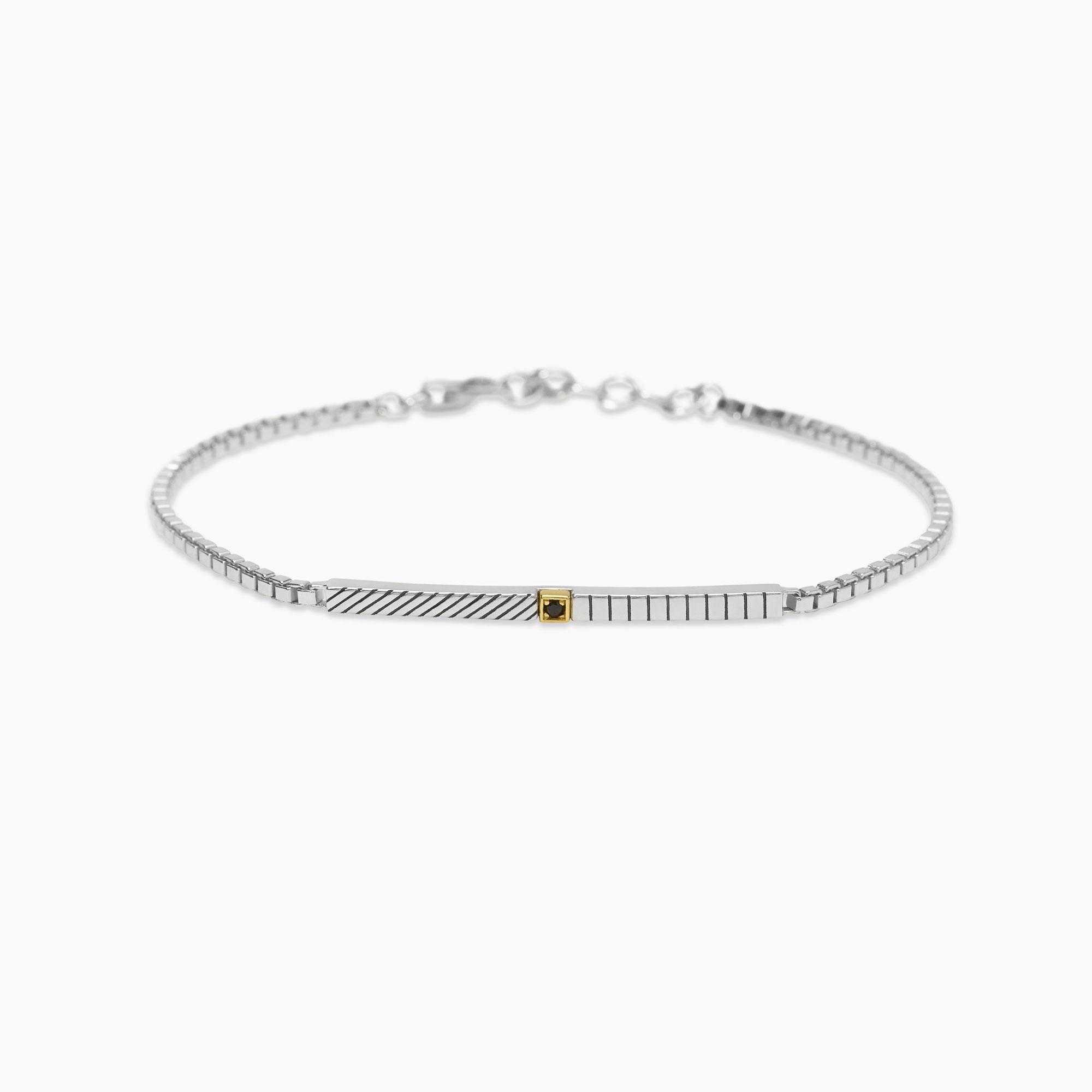 Bracciale argento Mabina uomo 534086