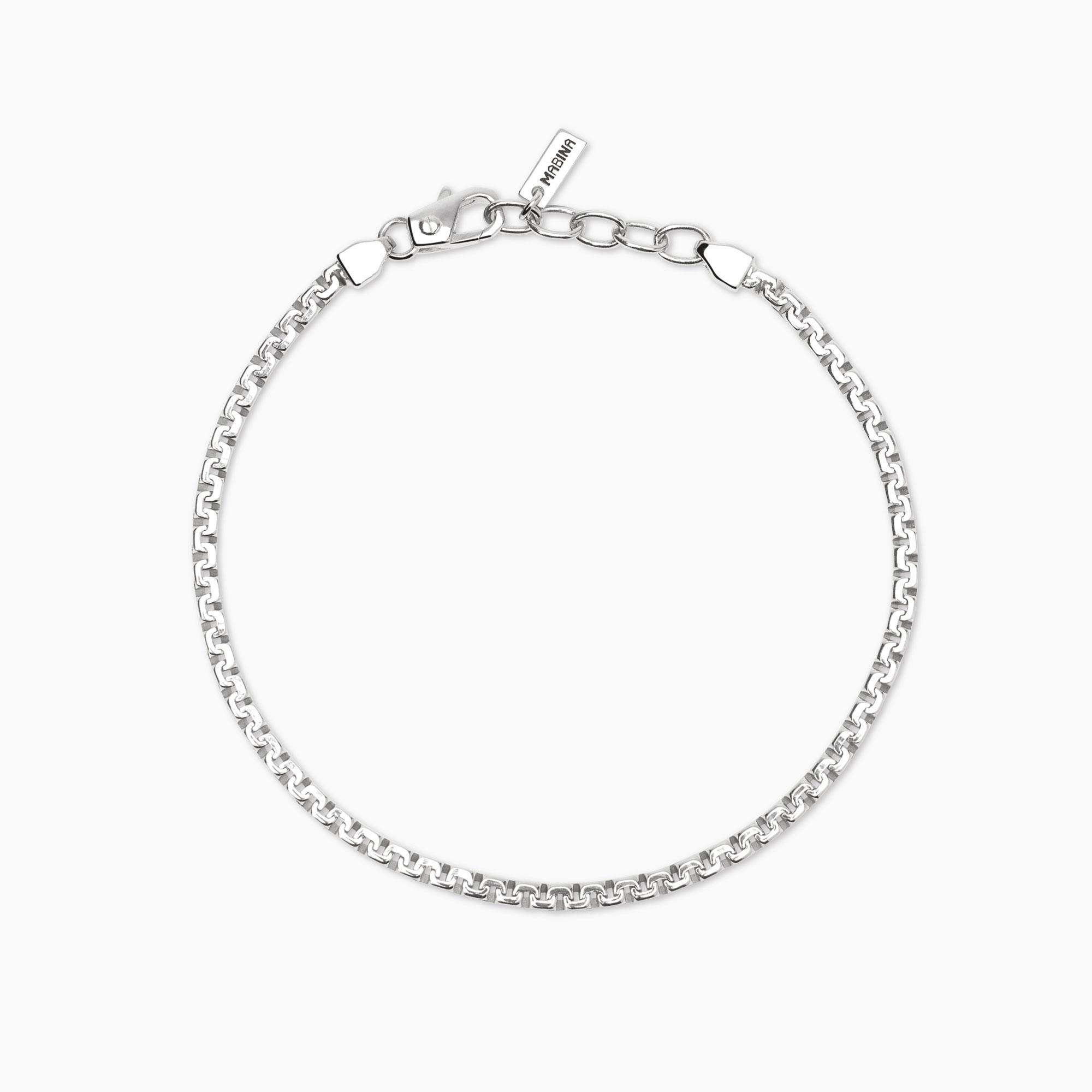 Bracciale argento Mabina uomo 534094
