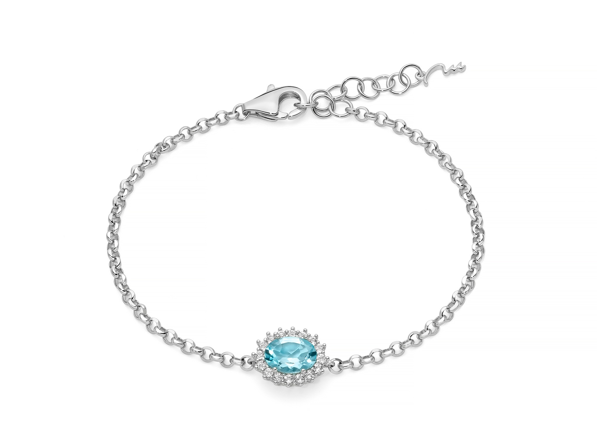 Bracciale argento topazio Miluna BRD1104