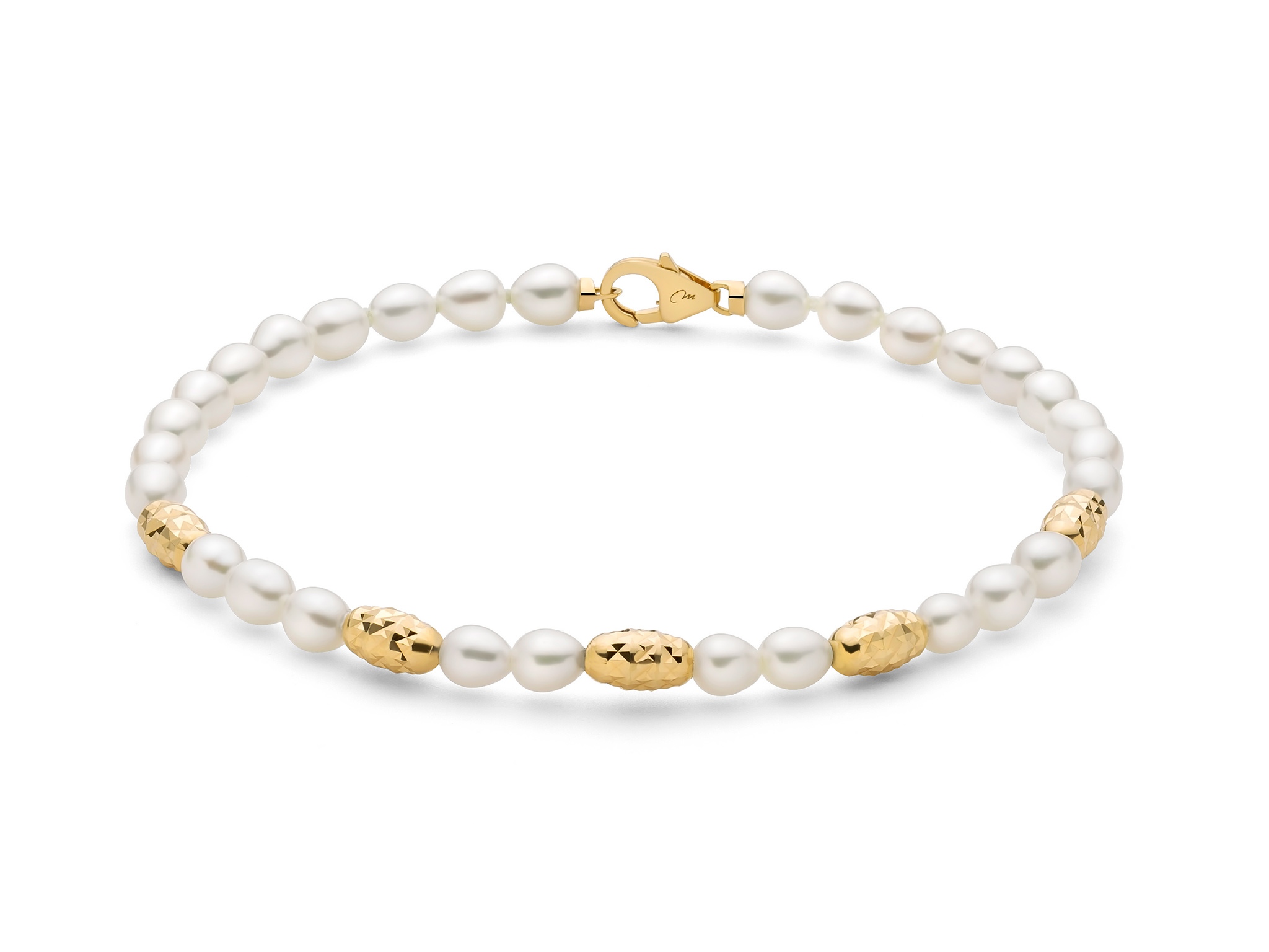 Bracciale perle argento Miluna PBR3634 G