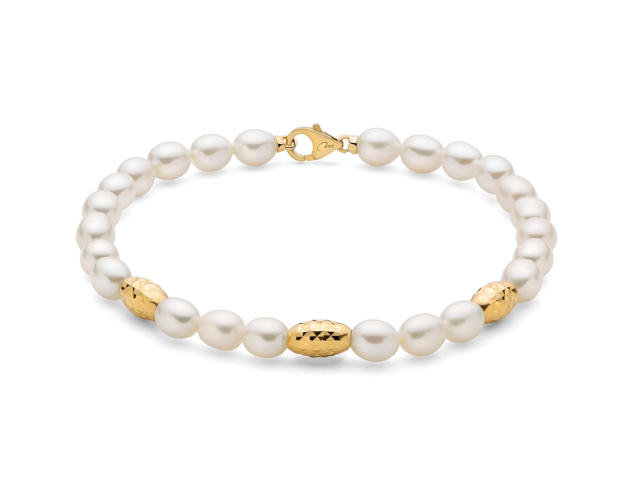 Bracciale perle argento Miluna PBR3639 G