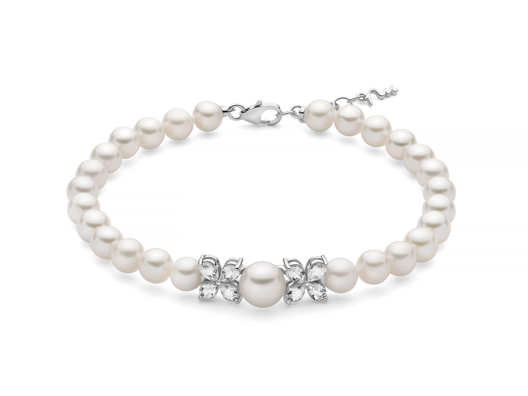 Bracciale perle argento Miluna PBR3803