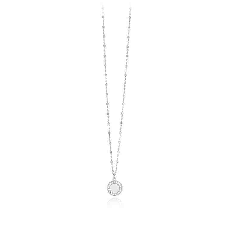 Collana Bottone Argento Mabina Gioielli 553305