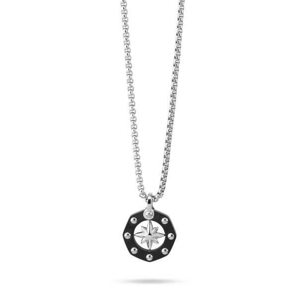Collana acciaio uomo Boccadamo AGR256 N