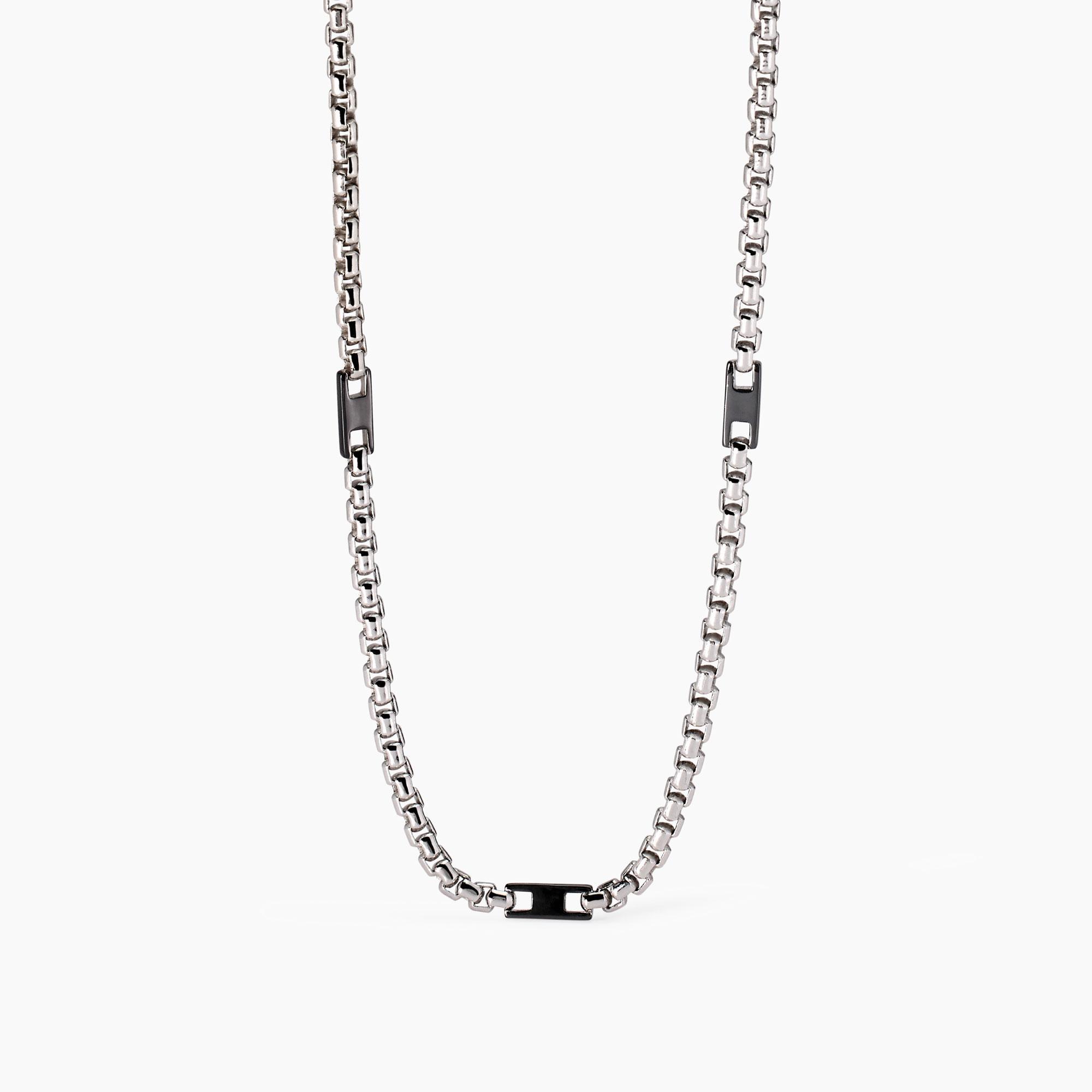 Collana argento Mabina uomo 553749