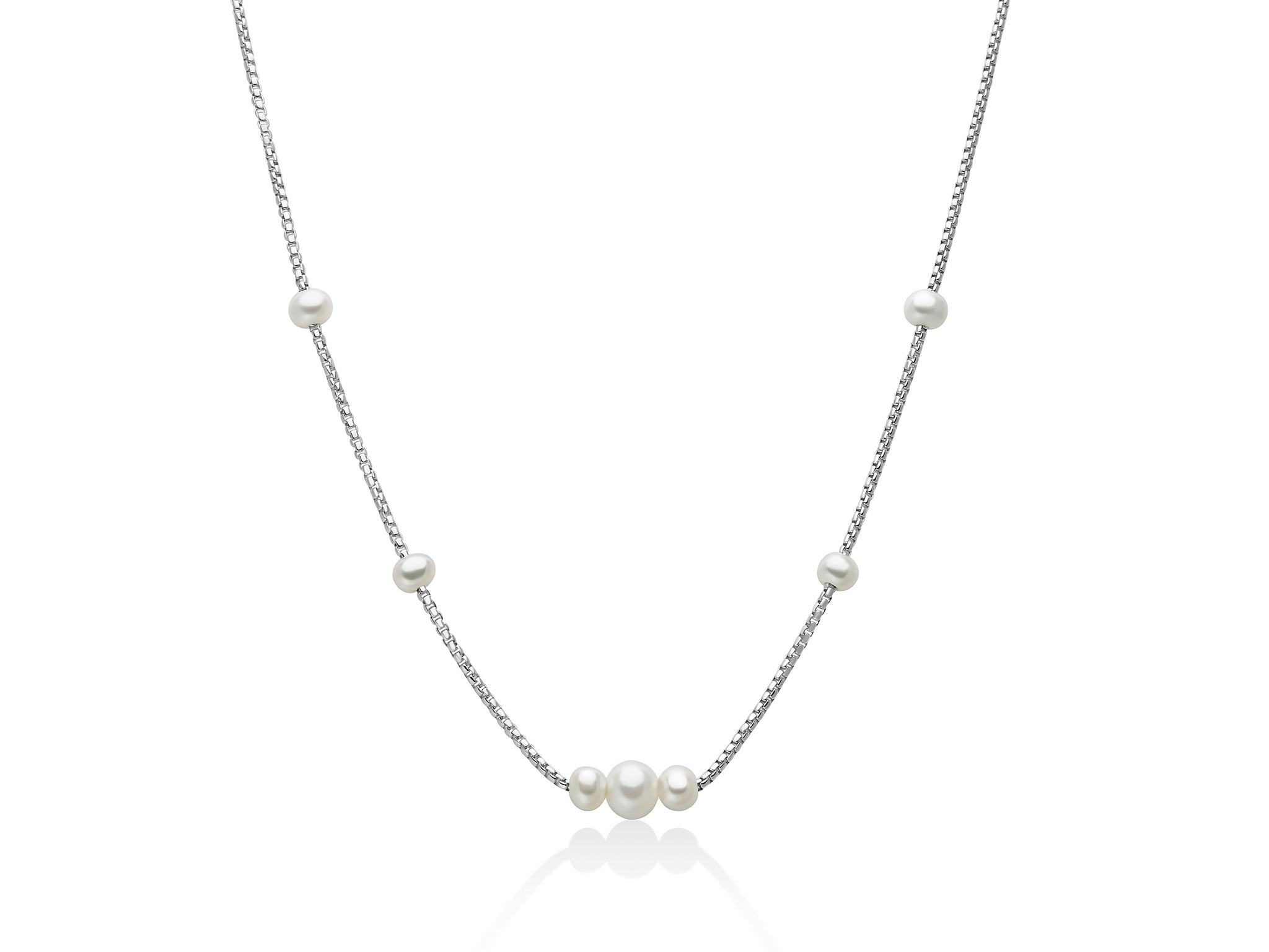 Collana argento perle Miluna PCL6627