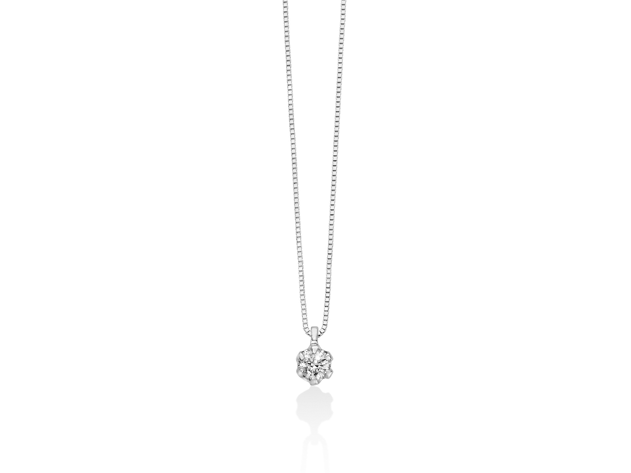 Collana oro bianco Miluna CLD4326