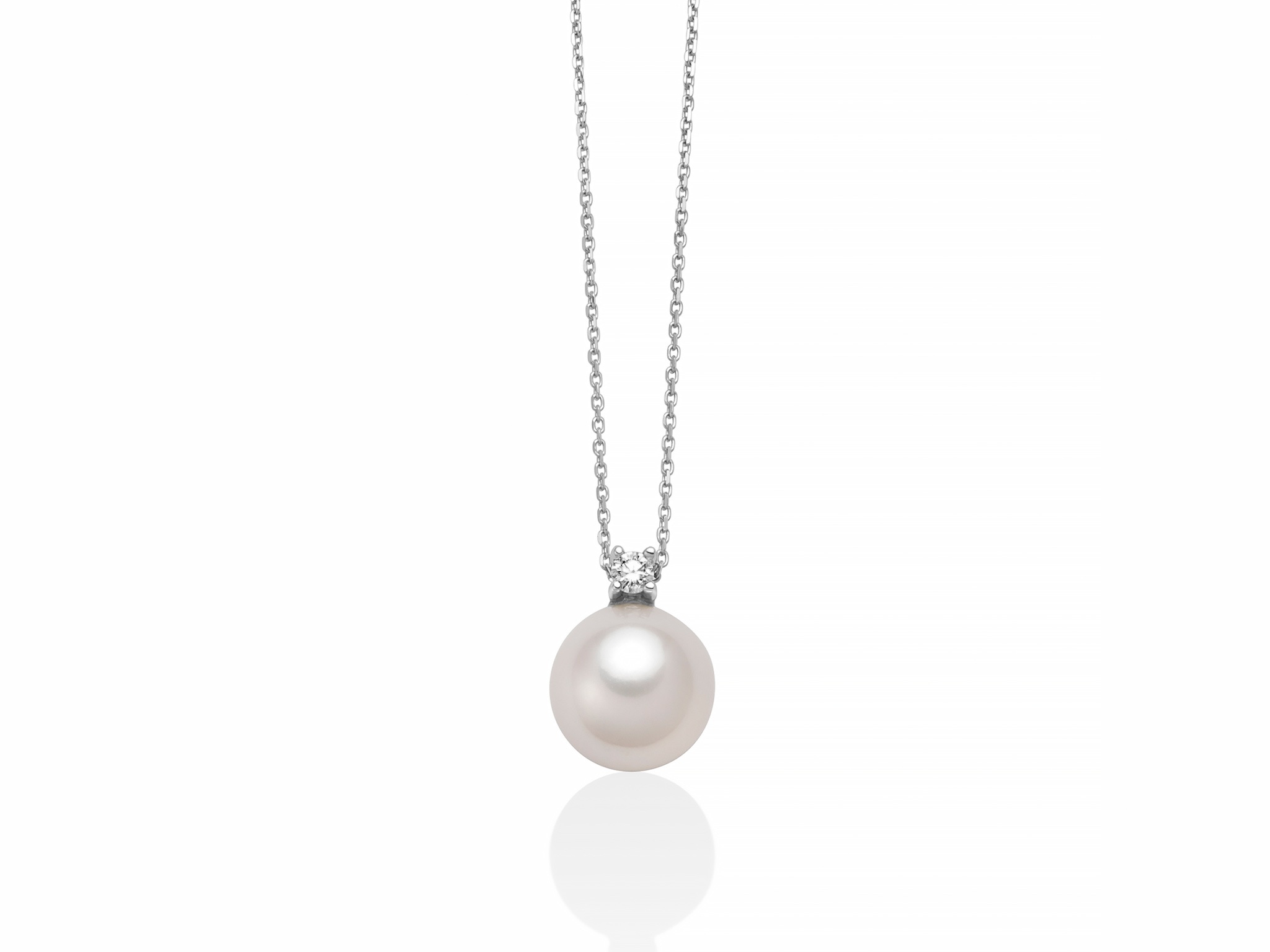 Collana oro bianco Miluna PCL3931