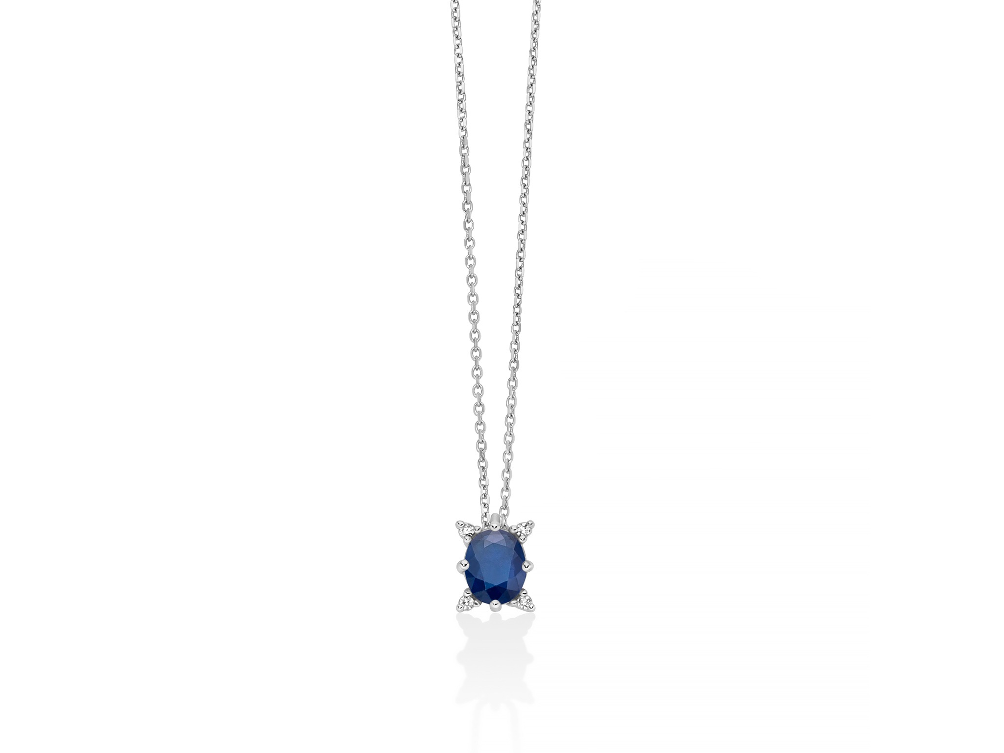 Collana oro zaffiro Miluna CLD5383