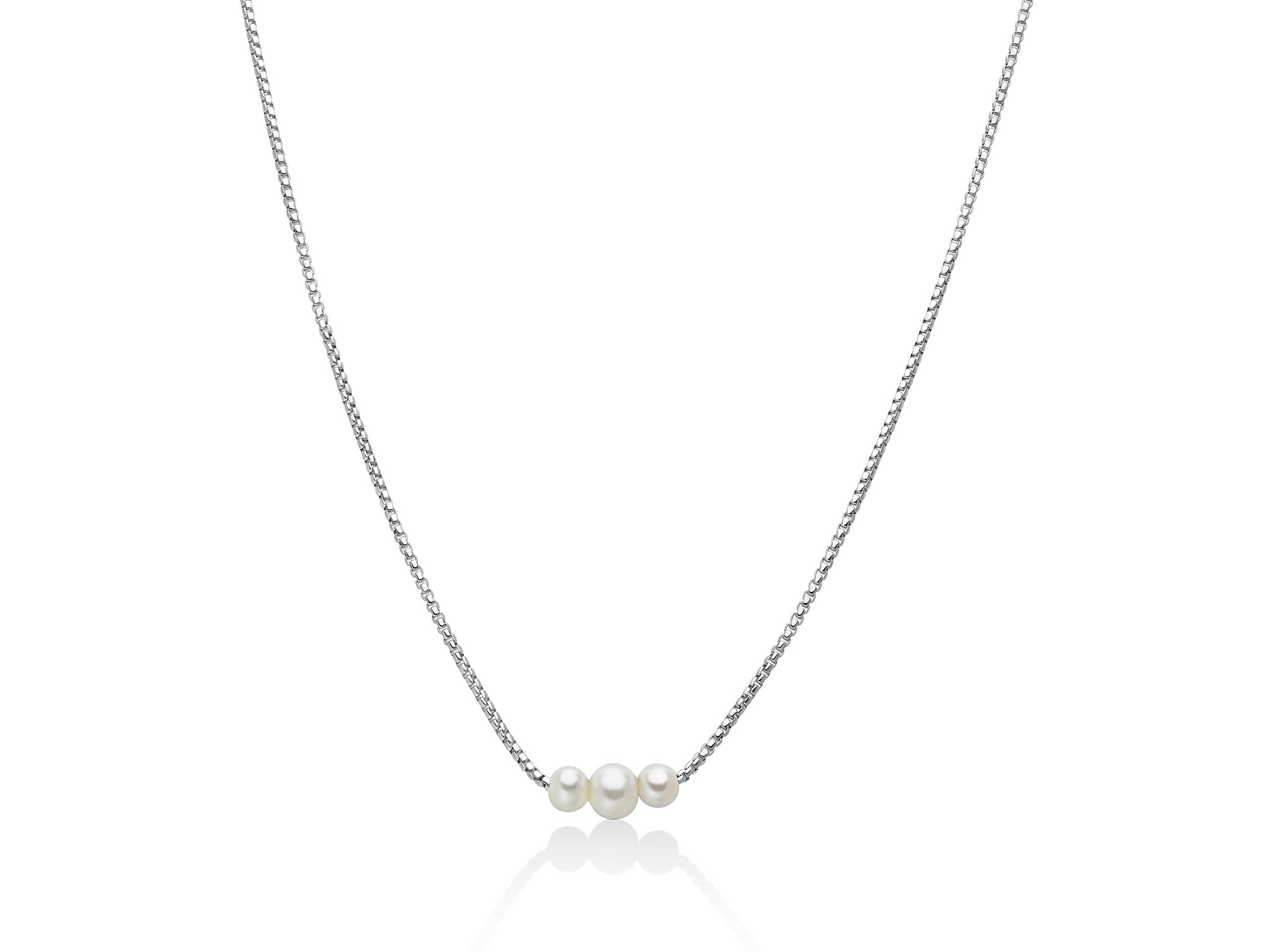 Collana perla argento Miluna PCL6628