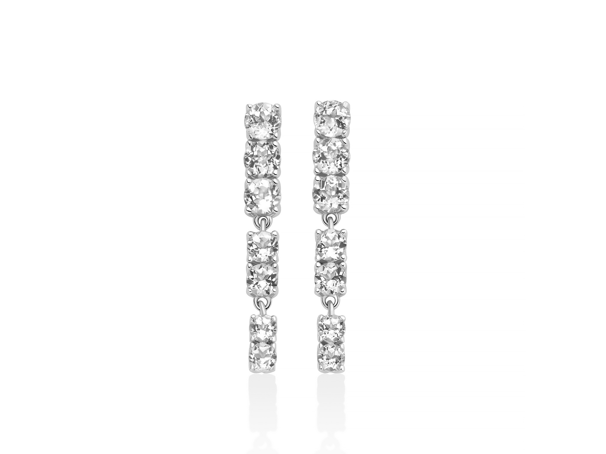 Orecchini argento topazi bianchi Miluna ERD3477