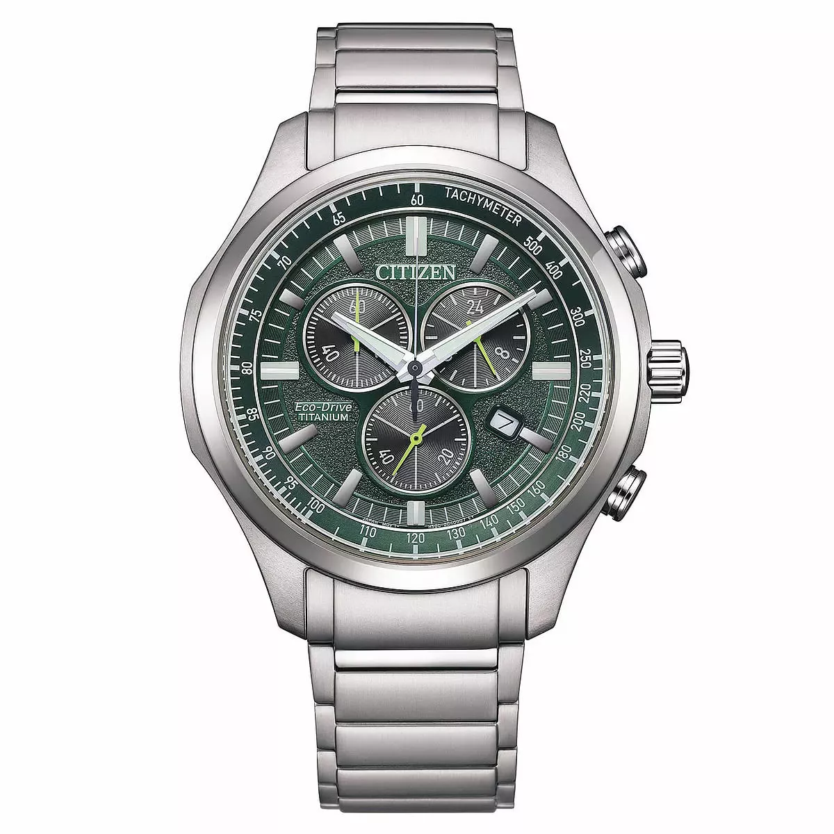 Orologio Citizen Super Titanio Crono Verde AT2530 85 X