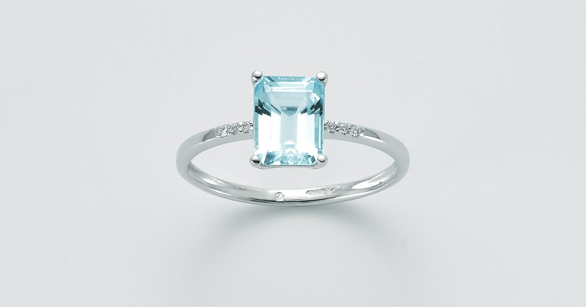 Anello topazio azzurro miluna deals