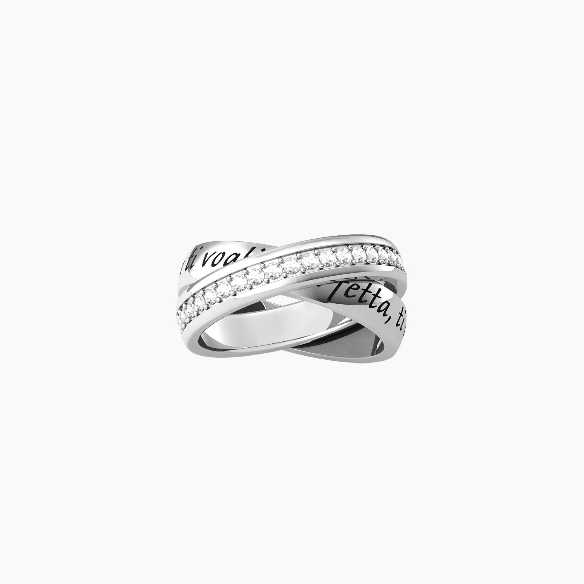 Anello acciaio kidult family 721006