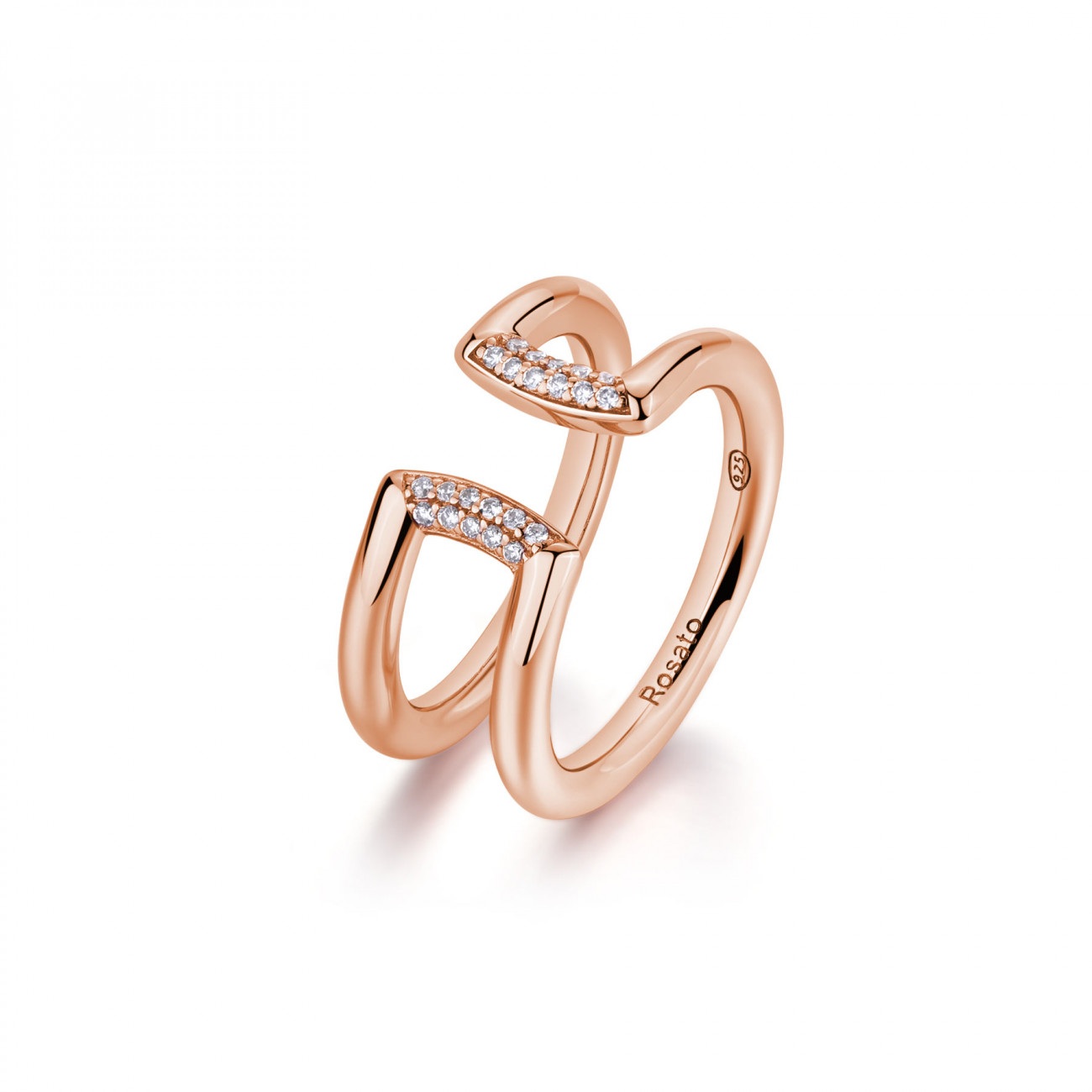 Anello argento rosato RZBI42
