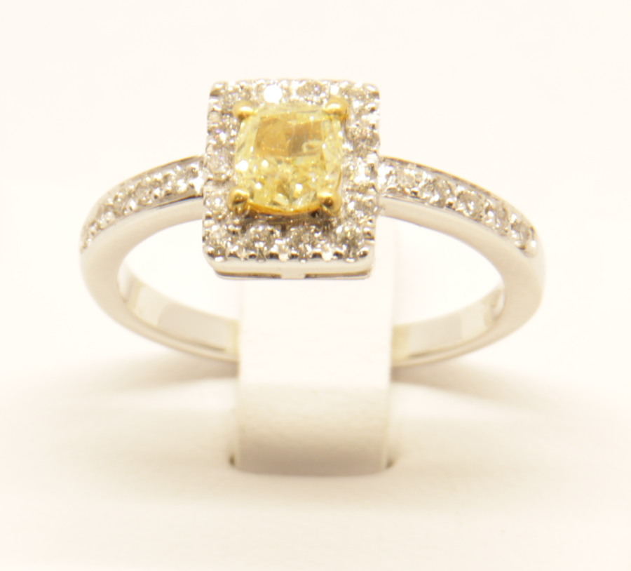 Anello diamante giallo Deil Joseph A018 fronte