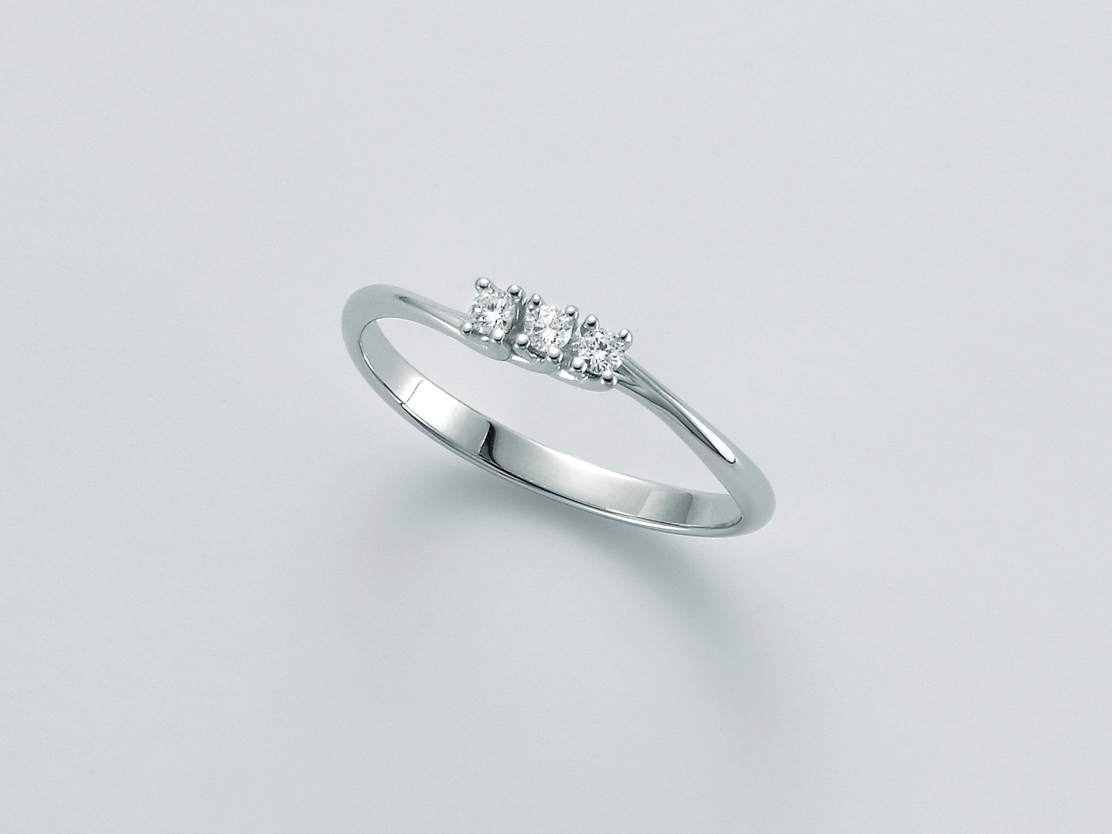 Anello miluna oro bianco trilogy LID3295