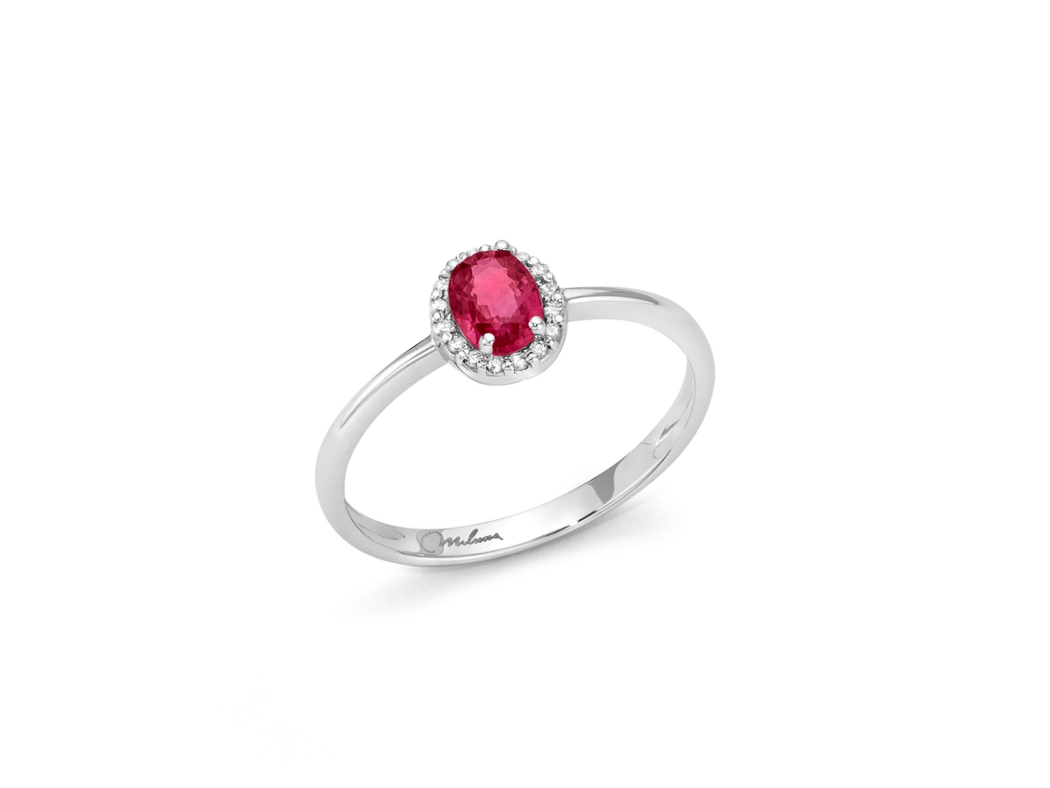 Anello oro rubini diamanti LID3273