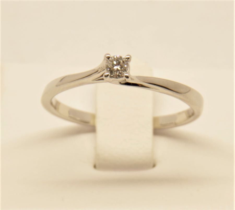 Anello solitario Polello E3024 B fronte