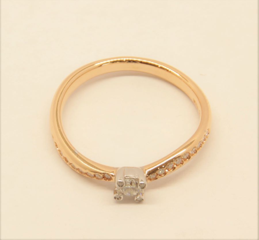 Anello solitario Polello or G3213 BR
