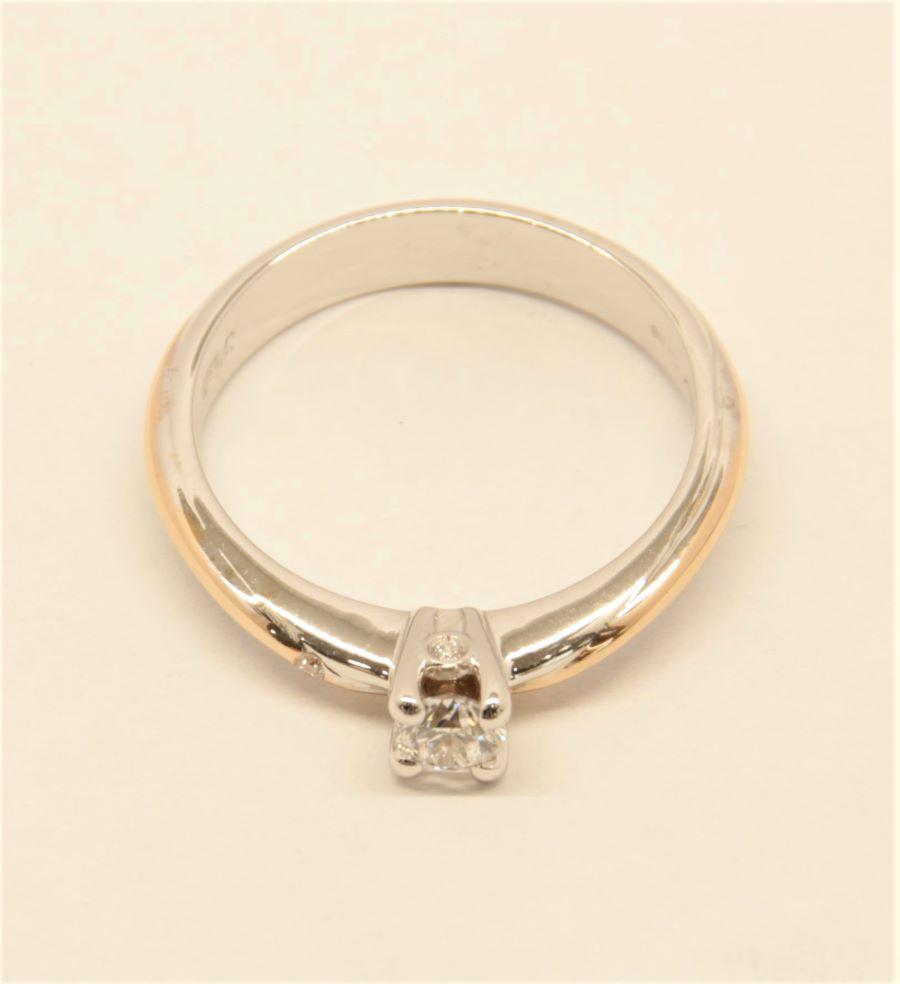 Anello solitario Polello or ob G2885 BR1