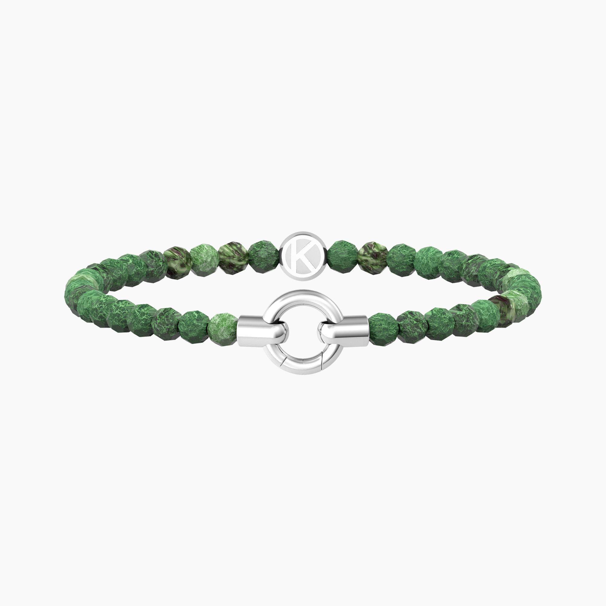 Bracciale acciaio agata verde kidult 732205
