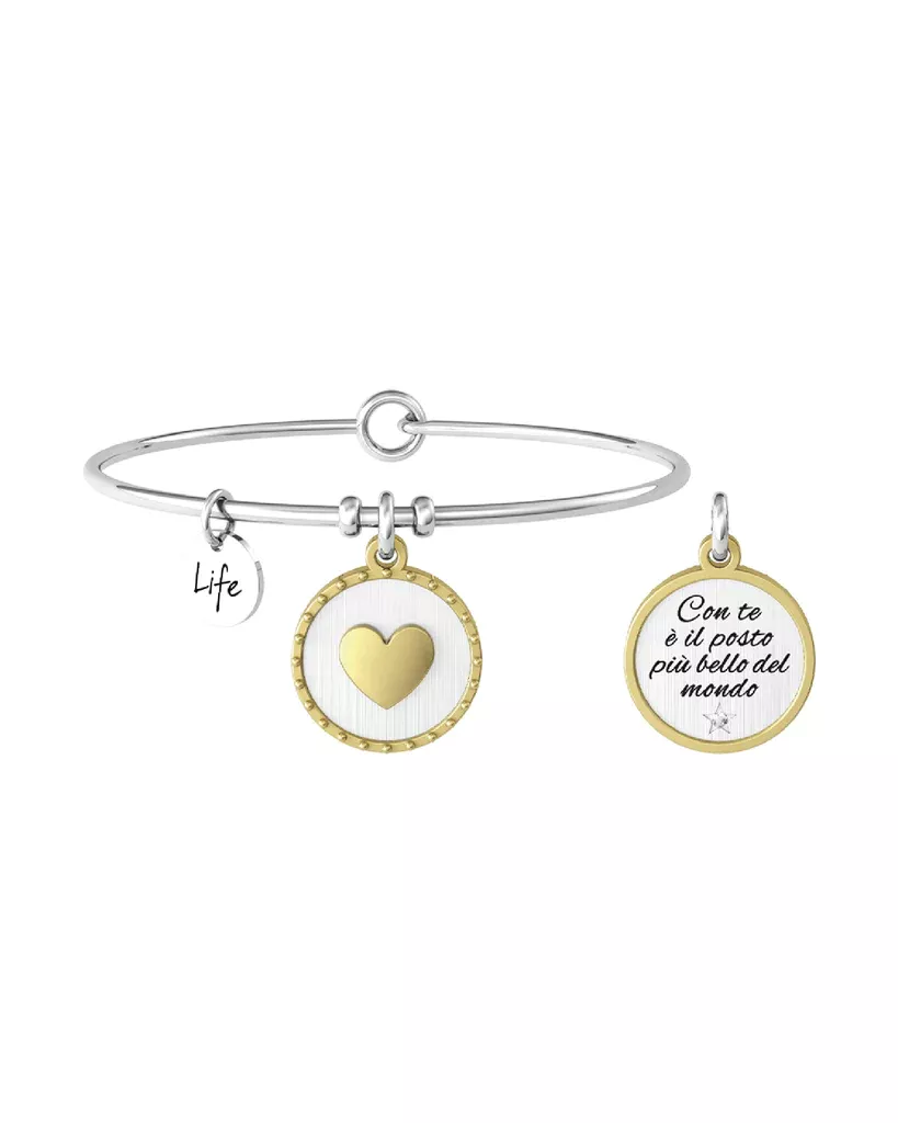 Bracciale acciaio kidult love 732126