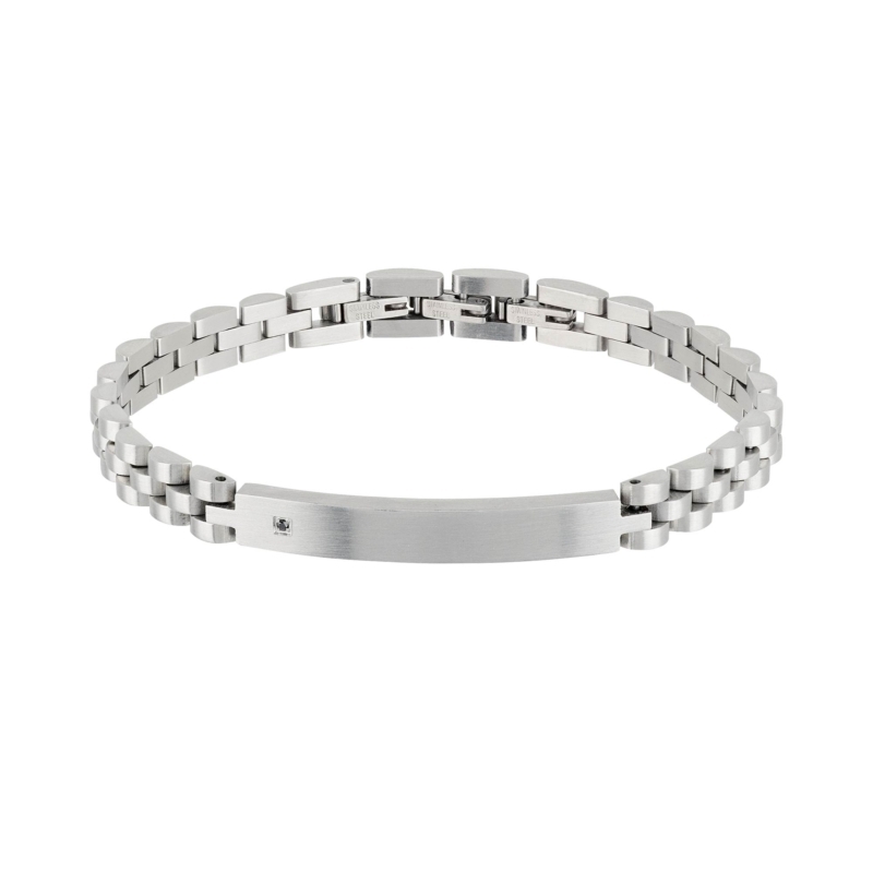 Bracciale acciaio uomo breil TJ2399 black diamond