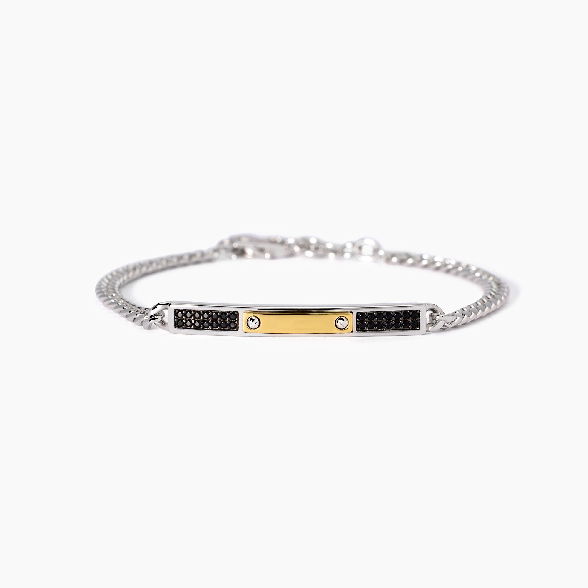 Bracciale argento Mabina uomo 533973