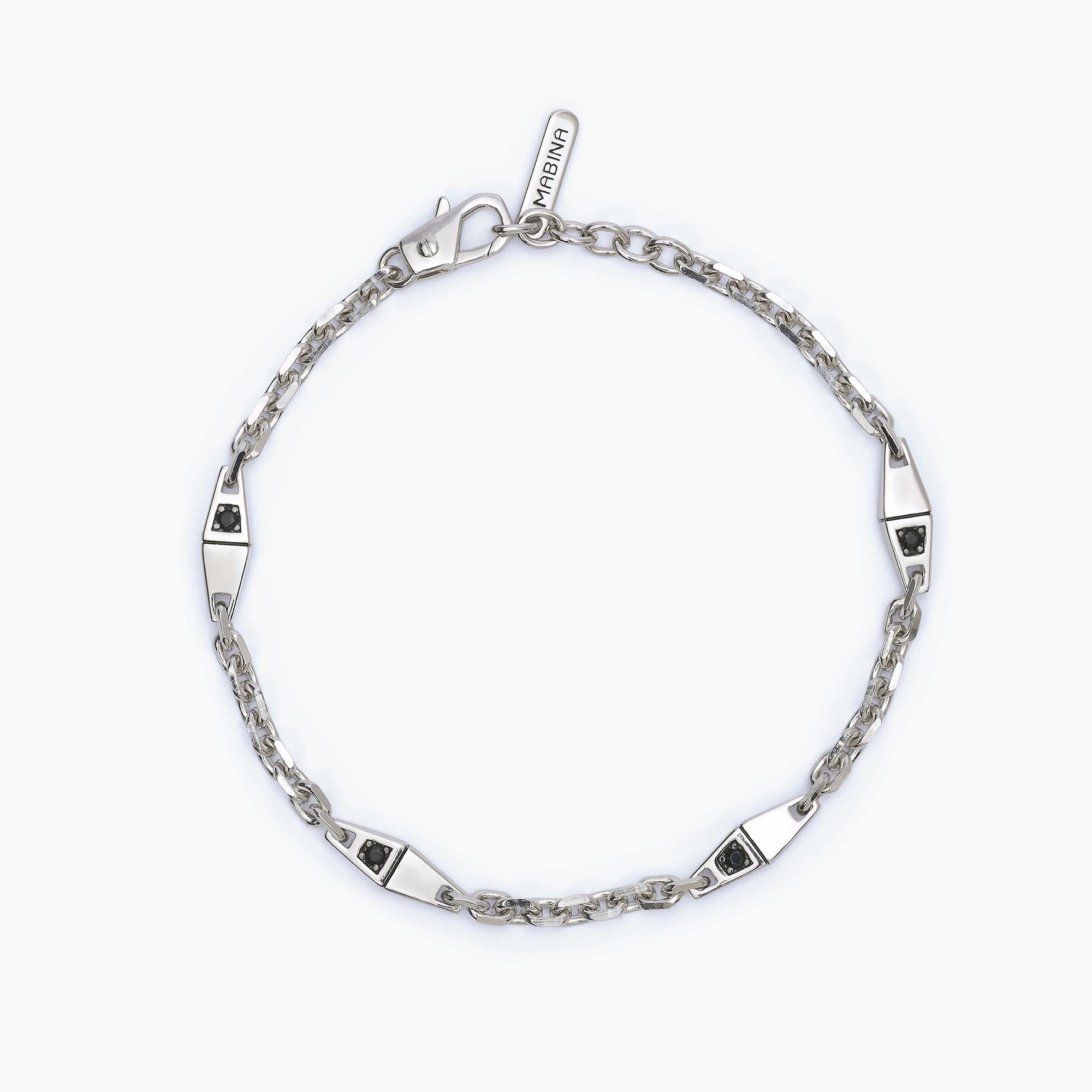 Bracciale argento mabina uomo 533706