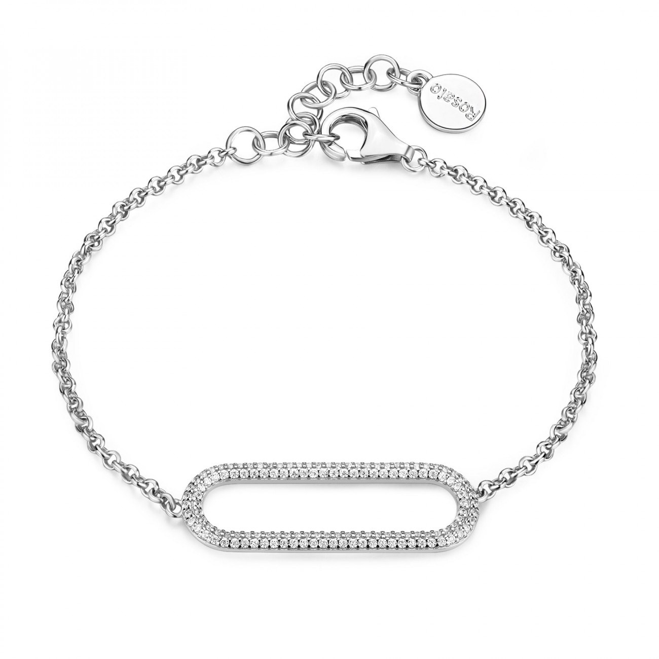 Bracciale argento rosato BRZI15