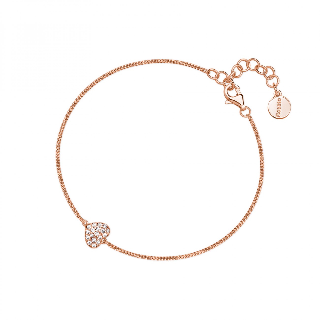 Bracciale argento rosato RZAL040