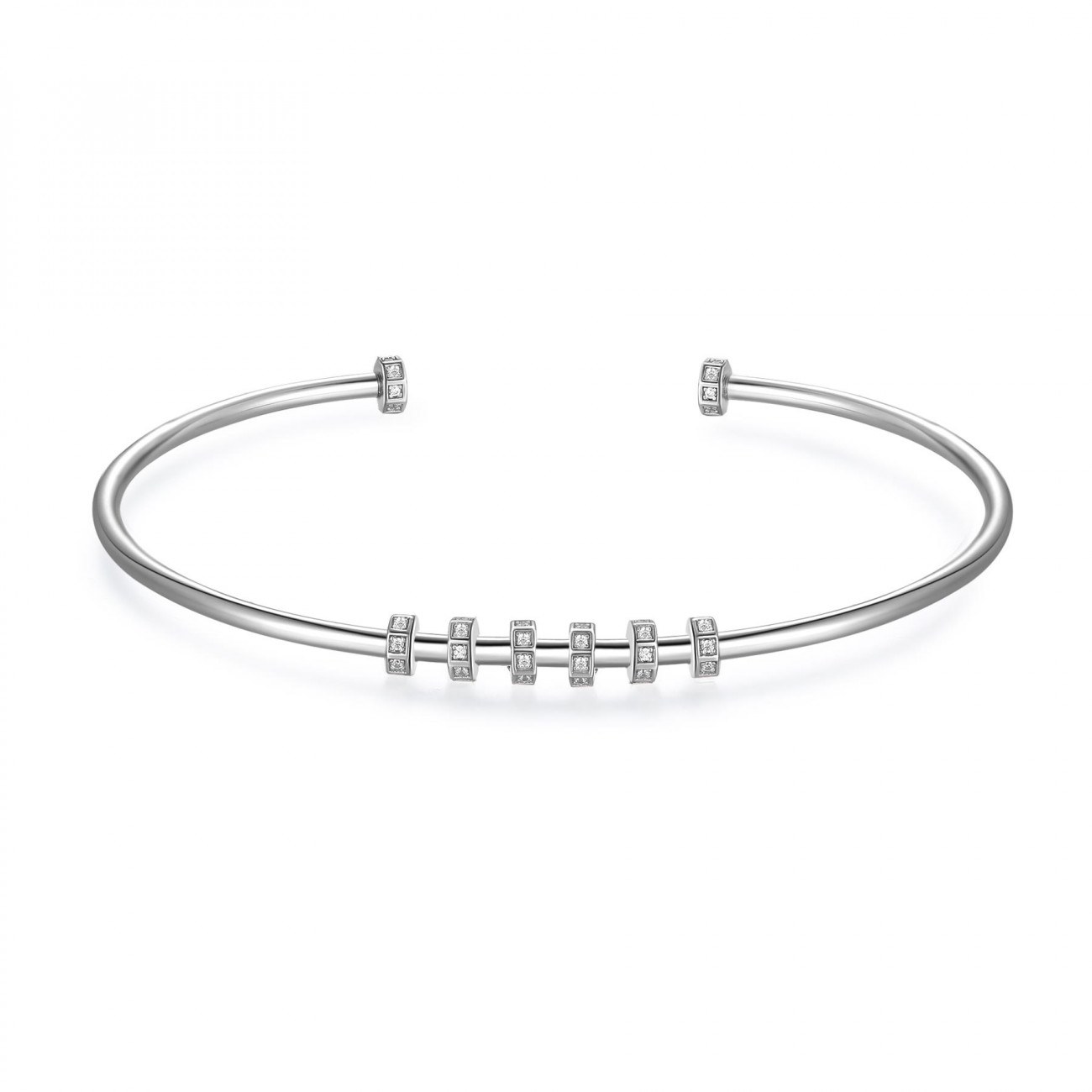 Bracciale argento rosato RZB038
